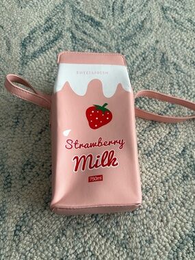 Strawberry Milk Pink Crossbody Bag